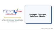 Neev Systems Strategies To Increase Salesforce Adoption