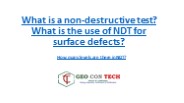 Non Destructive Testing (NDT) Services