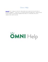 Omni Help Mental Health Therapy App
