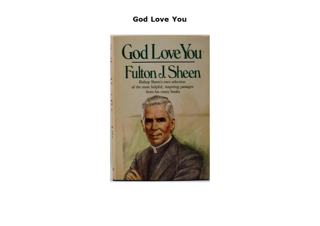 PDF DOWNLOAD FREE God Love You