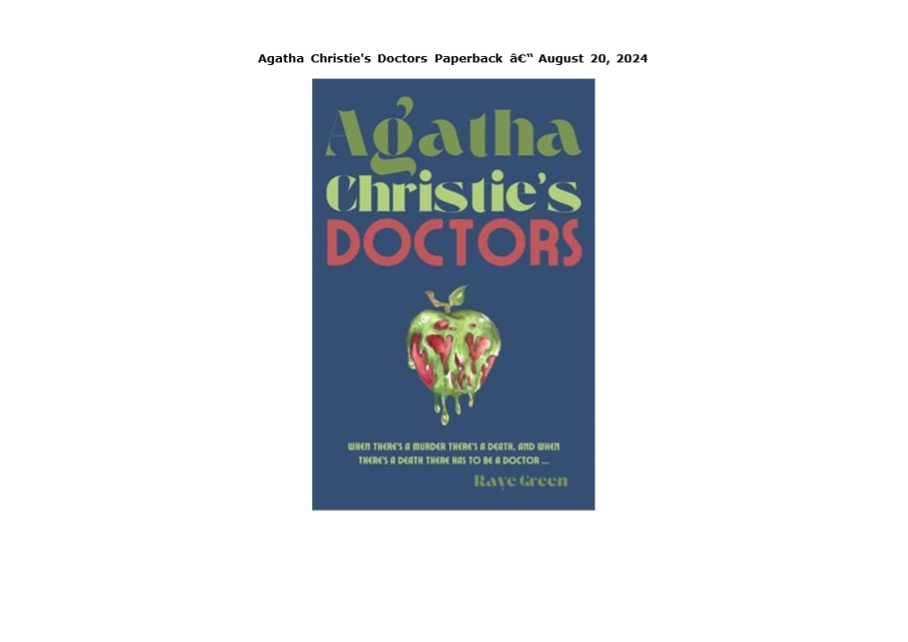 PDF Download Agatha Christie's Doctors Paperback â€“ August 20, 2024