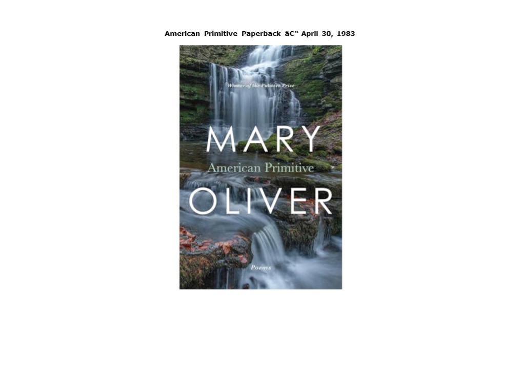 Ebook (download) American Primitive Paperback â€“ April 30, 1983