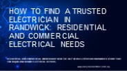 Electrician Randwick