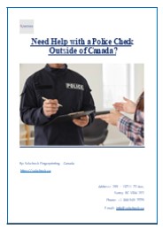 Need Help with a Police Check Outside of Canada?