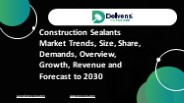 Construction Sealants Market