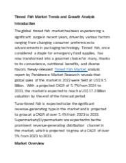 Tinned Fish Market: Evolving Consumer Demand"