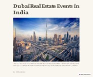 Dubai Real Estate Events in India