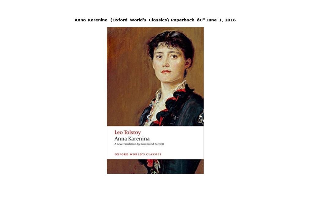 Download Anna Karenina (Oxford World's Classics) Paperback â€“ June 1, 2016