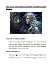 Virgo Zodiac Sign: Precision, Passion, and Perfection