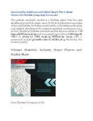Polymer Materials Market Analysis