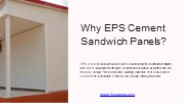 Why EPS Cement Sandwich Panels? (1)