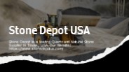 Quartz and Natural Stone Supplier : Stone Depot USA