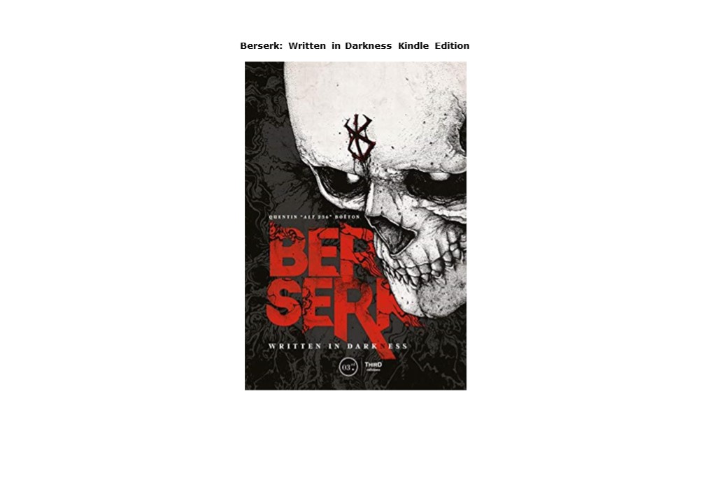 Ebook (download) Berserk: Written in Darkness Kindle Edition