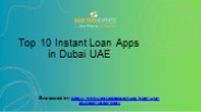 top instant loan apps dubai uae