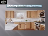Unfinished Kitchen Cabinets - Amishwerks