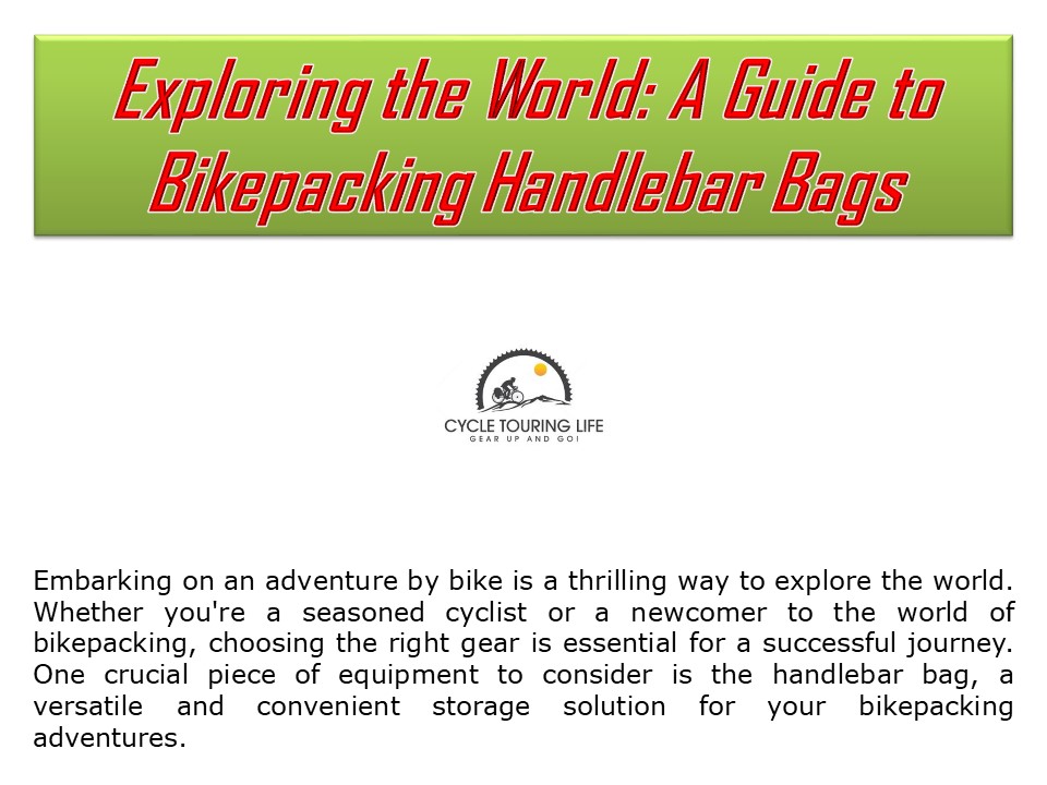 Bikepacking handlebar bags