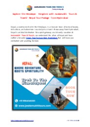 Nepal Tour Package from Hyderabad