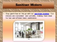 Sanitiser Misters