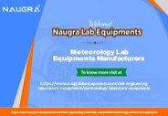 Meteorology Lab Equipments Manufacturers