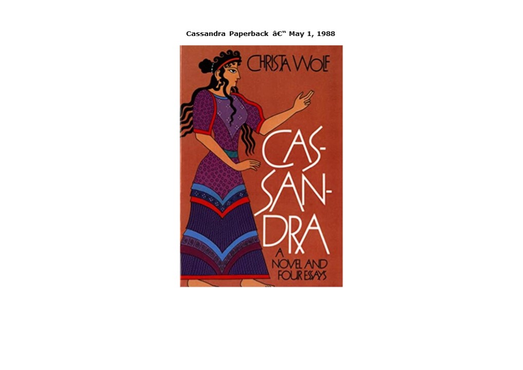 Kindle (online PDF) Cassandra Paperback â€“ May 1, 1988