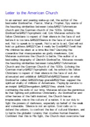 get [PDF] Download Letter to the American Church