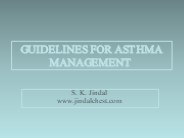 Guidelines for asthma management