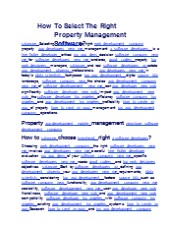 How To Select The Right Property Management Software?