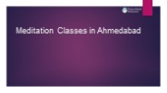 Meditation Classes in Ahmedabad
