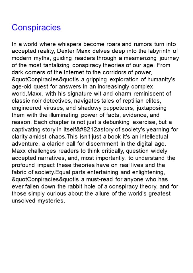 ❤[PDF]⚡ Conspiracies