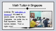 Math Tuition in Singapore