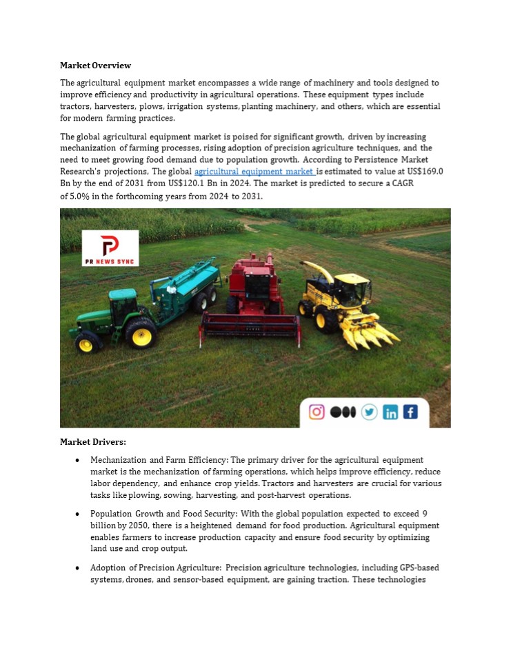 Agricultural Equipment Market Top Key Players: Profiles and Strategies