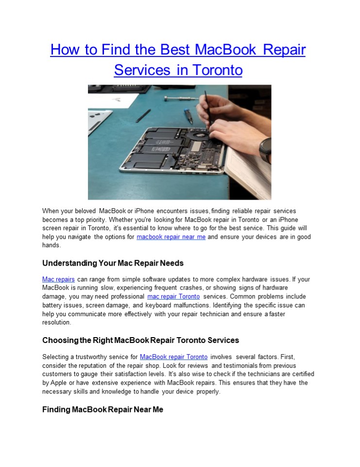 Photo inspiration: Best Macbook Screen Repair Service Near Me Open Today Reference: How To Find The Best Macbook Repair Services In Toronto