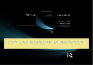 [READ] Writing and Cinema (Crosscurrents)