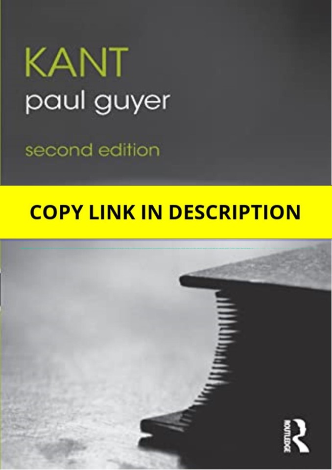 pdf✔download Kant (The Routledge Philosophers)     2nd Edition