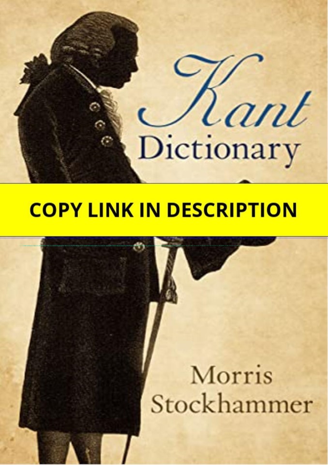 ❤read Kant Dictionary     Kindle Edition