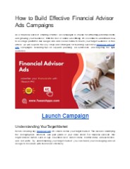 Financial Advisor Ads | Advertise Insurance Services