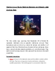 Harmonious Souls Seeking Balance and Beauty: Libra Zodiac Sign