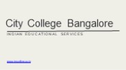 City College Bangalore