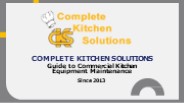 Comprehensive Guide to Commercial Kitchen Equipment Maintenance