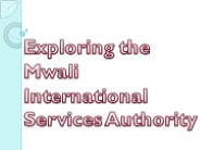 Exploring the Mwali International Services Authority