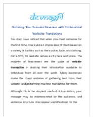 Boosting Your Business Revenue with Professional Website Translations