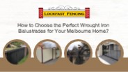 Wrought Iron Balustrades