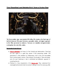 The Steadfast and Reliable Bull: Taurus Zodiac Sign