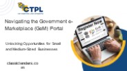 GeM Portal Consultant: Navigating Government Procurement Successfully