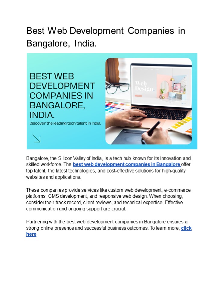 Best Web Development Company In Bangalore