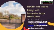 Decorative indoor metal gates (1)