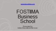 FOSTIIMA Business School