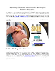 Unlocking Confidence: The Evolution of Non-Surgical Cosmetic Procedures