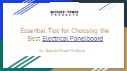 Electrical panelboard
