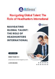 Navigating Global Talent: The Role of Headhunters International